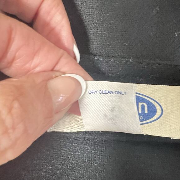 Austin Clothing Co Women Black Wool Blend Midi Wrap Skirt Fringe Size M OldMoney - Picture 6 of 10